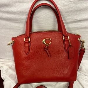 Beautiful Red Coach Bag